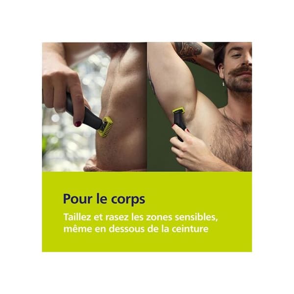 Tondeuse - PHILIPS - One Blade Pro 360 - 5,4 W - Svart och Grå - Trådlös