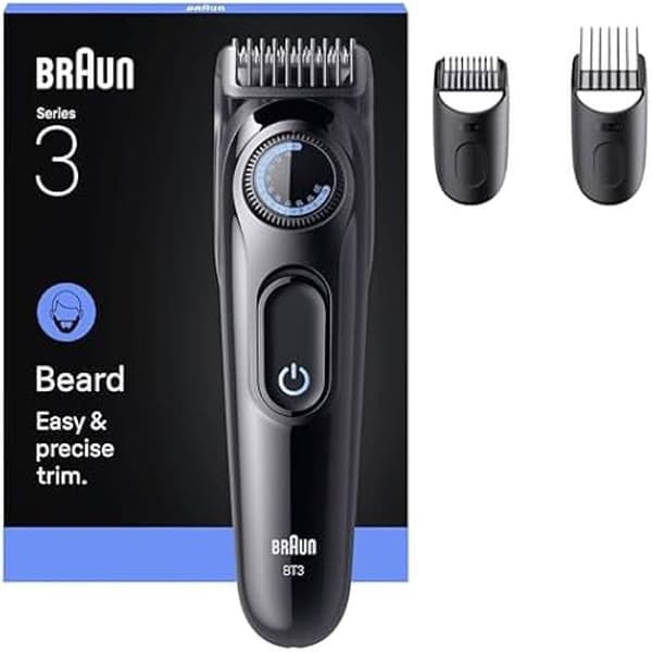 Skäggtrimmer - BRAUN - Series 3 - Ultra-Skarpt Blad - 50 Min Autonomi - 40 Längder