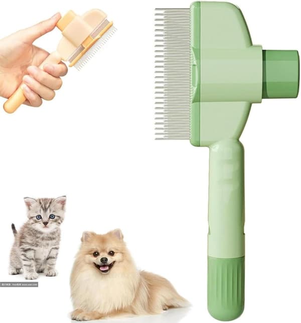 Selvrensende pelsbørste til hunde og katte – Effektiv dyrehårbørste til pelspleje