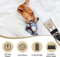 Miniatyrbild 5 av 8: OBOSOE Tystgående Pälstrimmer för Hund/hundtrimmer med tillbehör