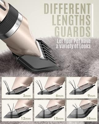 Professionel hunde- og kattehårtrimmer - Guld - Grooming Hair Clipper