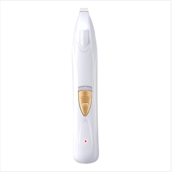INF LED-valollinen lemmikin tassutrimmeri Valkoinen