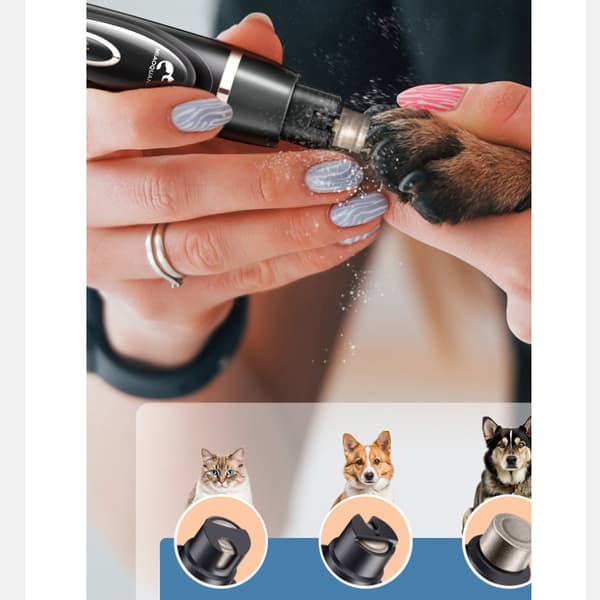 INF Dual-Head Kjæledyrpleiesett: Klipper og Barbermaskin Sort