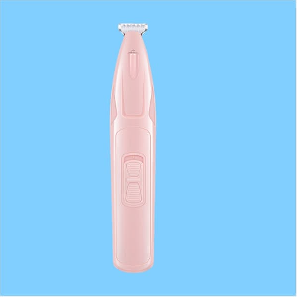 INF Sladdlös klotrimmer för husdjur med LED-ljus Rosa