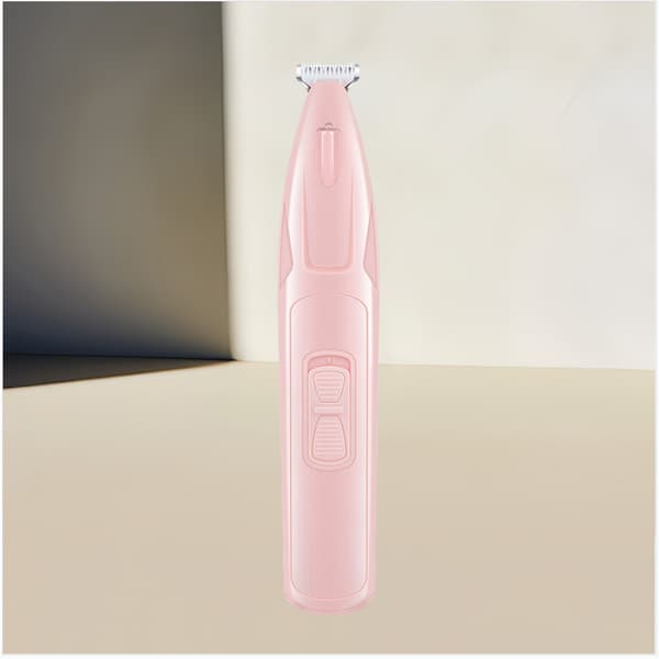 INF Sladdlös klotrimmer för husdjur med LED-ljus Rosa