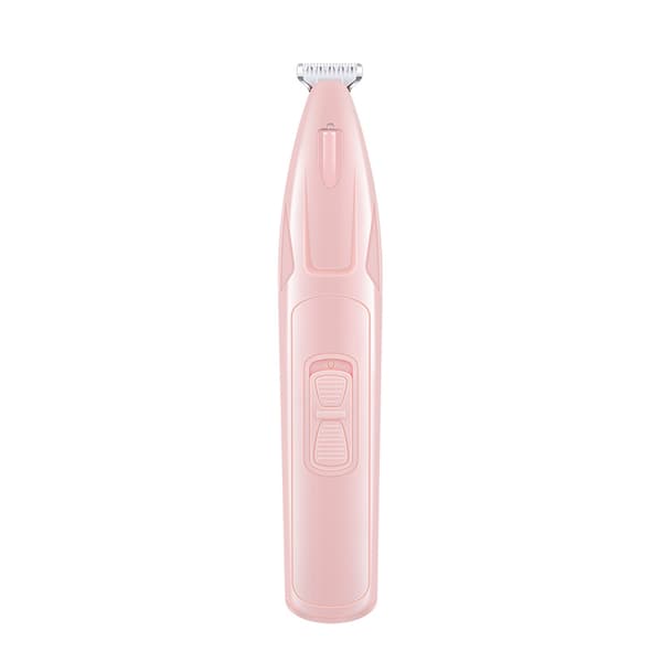 INF Sladdlös klotrimmer för husdjur med LED-ljus Rosa
