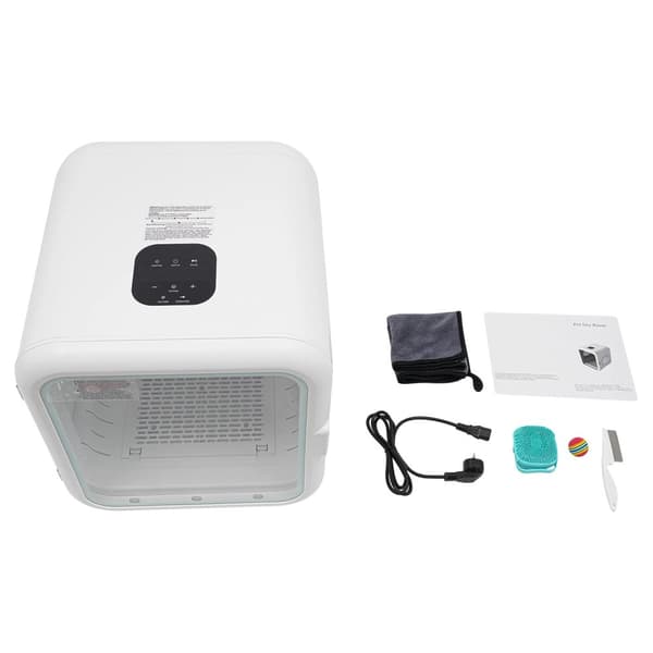 Automatisk Husdjurtorkbox, 800W Effekt, Justerbar Temperaturkontroll,VIT
