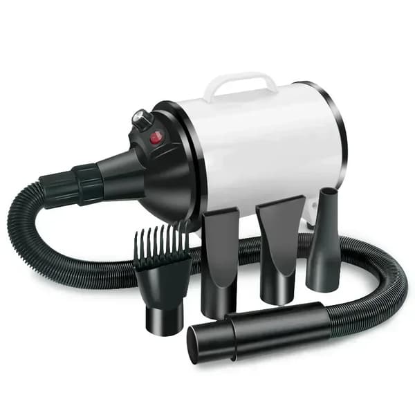 Pet Hårtørrer, Kraftfuld 2800W, Justerbar Temperatur,HVID