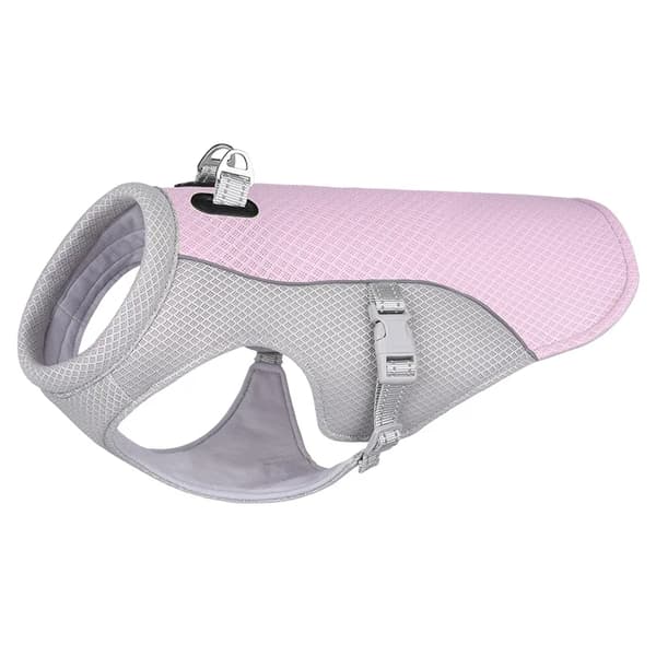 Sommerhundekølevest, åndbart mesh, justerbar pasform, reflekterende egenskaber,XXXL, Lilla