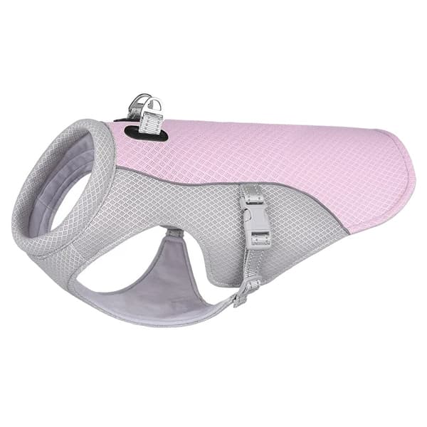 Sommerhundekølevest, åndbart mesh, justerbar pasform, reflekterende egenskaber,XXXL, Lilla