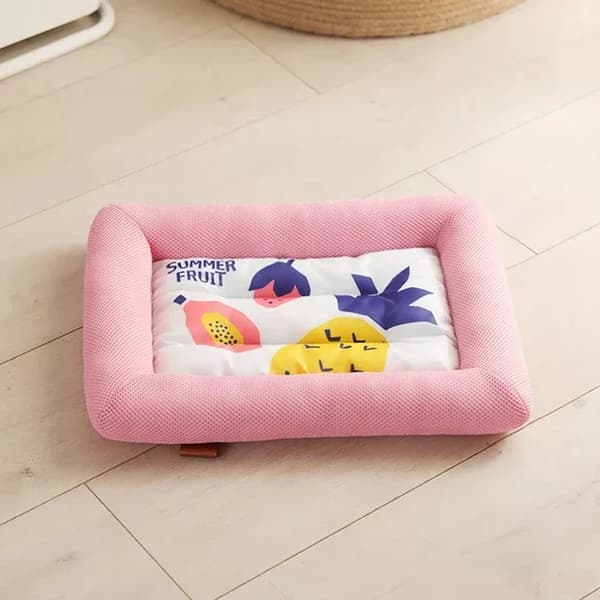 Kylande Hundsovnäste, Andningsbart Tyg, Bärbar Design,Rosa, 54x42cm