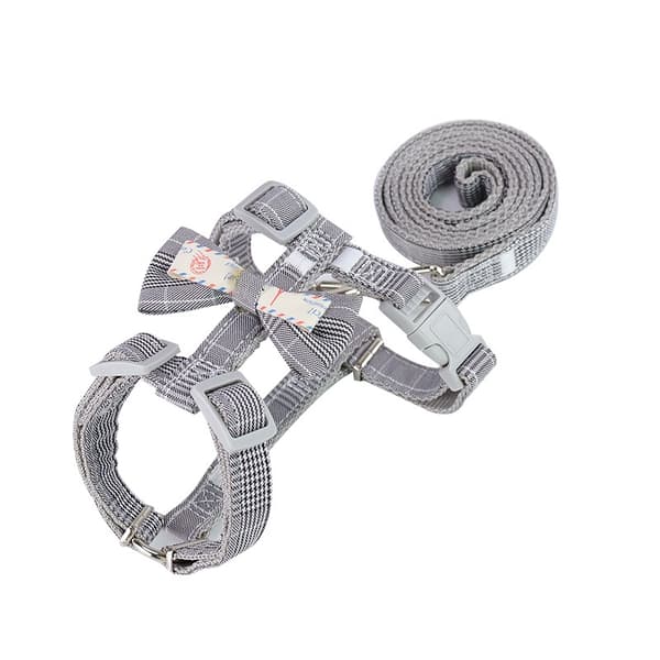 INF Butterfly Knot Cat Sele och koppel Set 0