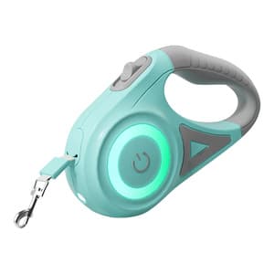 Rojeco Dog Automatic Leash LED 5 m (grön)