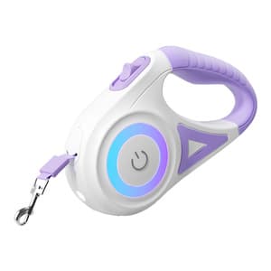 Rojeco Dog Automatic Leash LED 5 m (lilla)