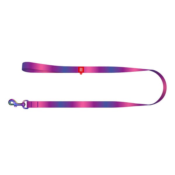 WAUDOG gradient hundebånd i nylon, 20 mm bred, 122 cm lang, lilla
