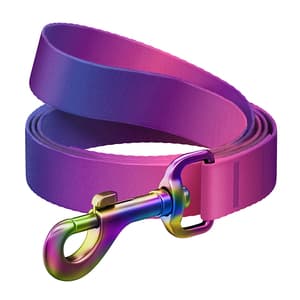 WAUDOG gradient hundebånd i nylon, 20 mm bred, 122 cm lang, lilla