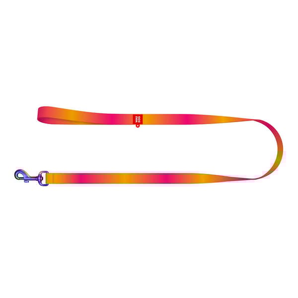 WAUDOG gradient nylon hundebånd, 122 cm lang, oransje