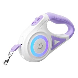 Rojeco 5m LED automaattinen talutushihna (violetti)
