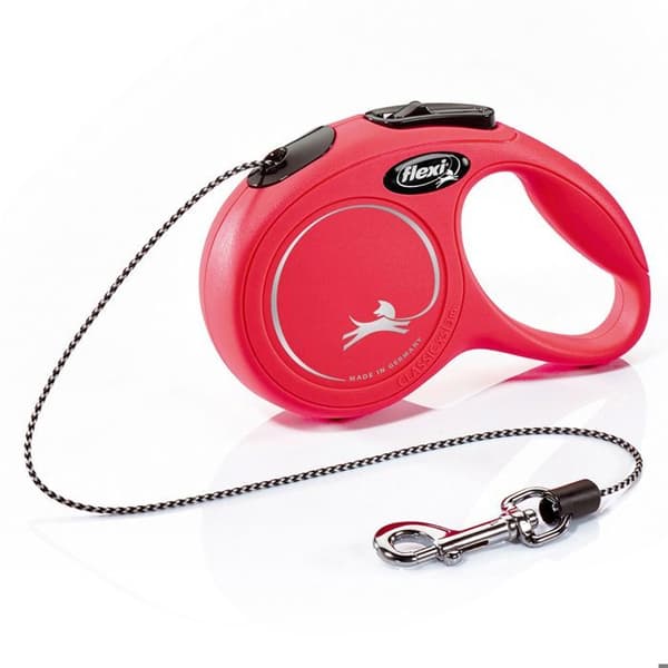 Leash Flexi Classic Cord Xs Red 3 Meters