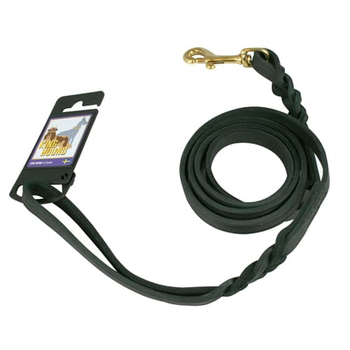 King Hound Hundkoppel, 150 x 12 mm, svart