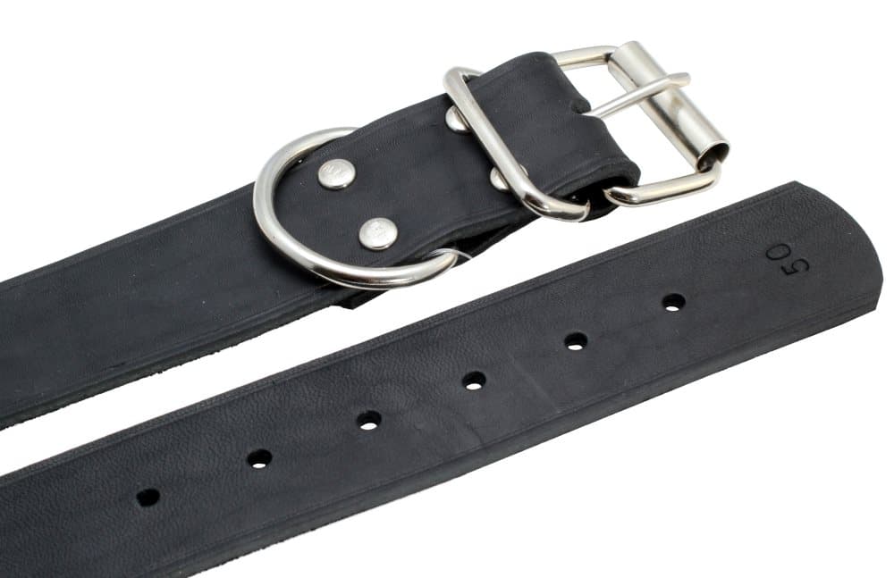 Halsband Läder Alac svart