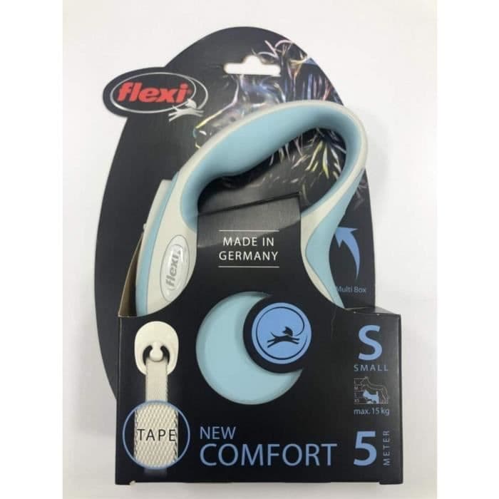 FLEXI New Comfort - Självhäftande tejp för hundar (5 M), Färg ljusblå