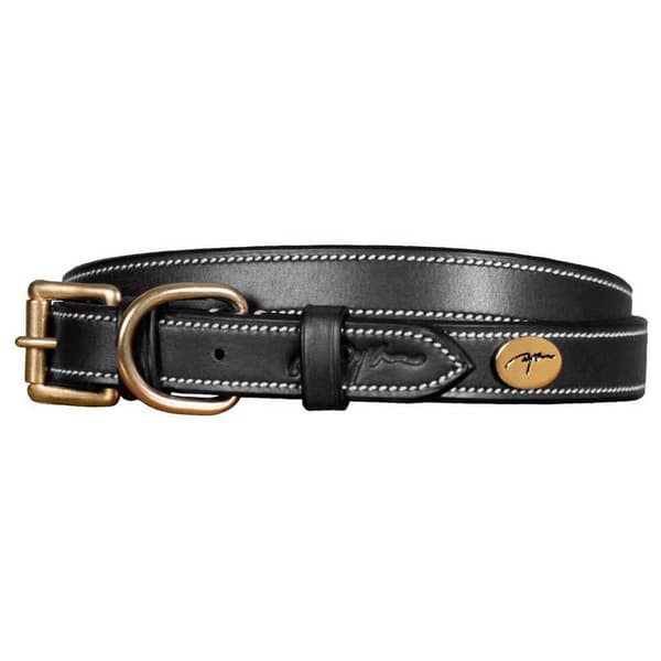 Dyon Læder Krave Flat  75 cm