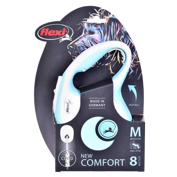Flexi New Comfort M 8 M Hundesnor Blå
