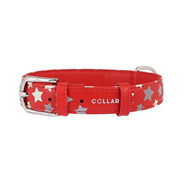 Collar Pet Röd Stjärnkrage  46-60 cm