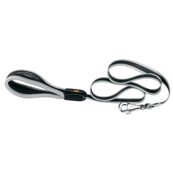Hundkoppel - FERPLAST - ERGOCOMFORT G20/120 - Nylon - Grå - Liten - Utomhus