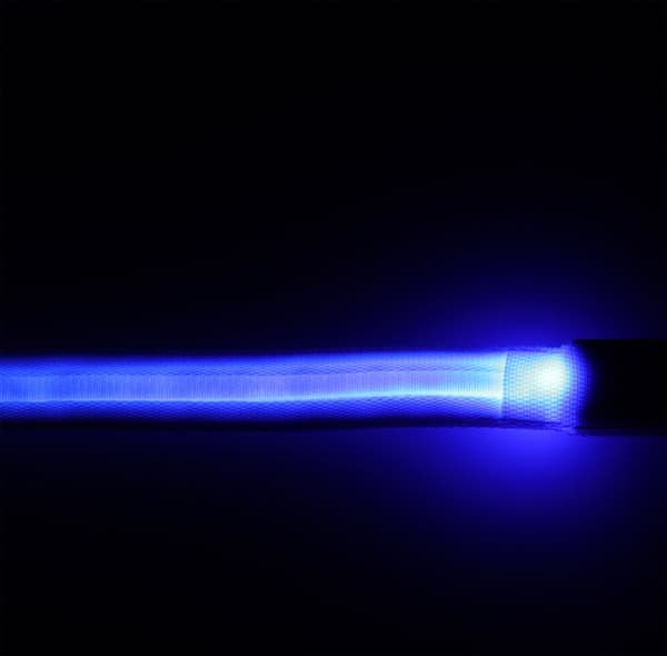 LED hundesnor 2,5x120cm blå