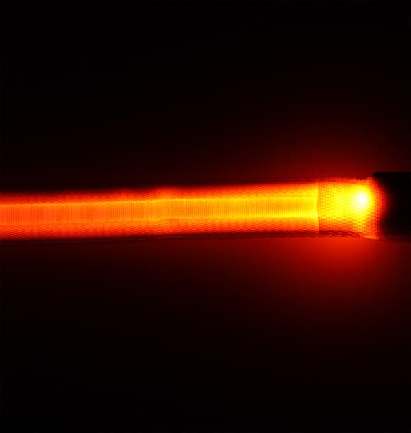 LED hundkoppel 2,5x120cm orange