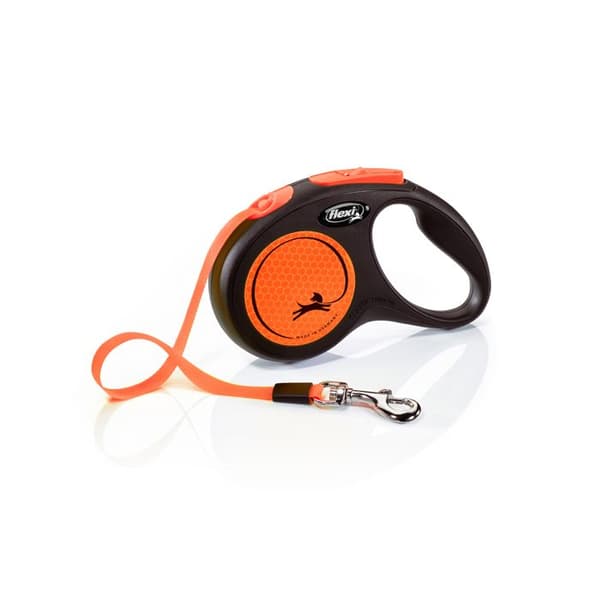 Koppel Nytt Neon S Tape 5 m svart/neonorange Flexi CL11T5-251-S-NEOOR