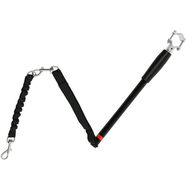 Rootz Bicycle Dog Leash - Elastic Rope - Tubular Steel - Chock -reducerande design - 124 cm längd - Håll hundar säkra på cykelturer