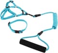 Pikkukuva 1 / 5: Nylon Dog Outdoor Training Kävely Säädettävä talutushihna Valjaat Köysipanta (Sky Blue, S)