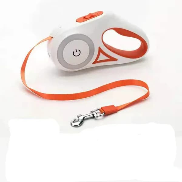 Retractable hundesnor, afbrydelig funktion, reflekterende design,5M, Med LED-lys