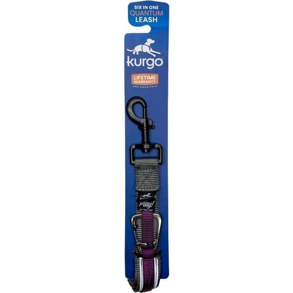 Håndfri snor - KURGO - QUANTUM - 6 positioner - 120 til 180 cm - Lilla