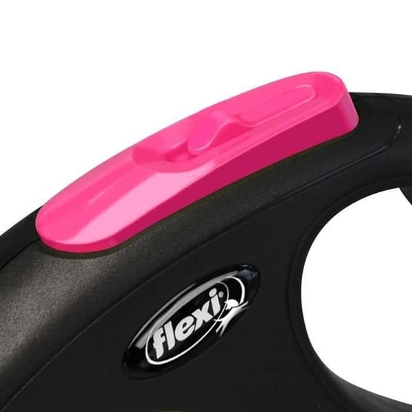 TRIXIE flexi New NEON -hihnatalutin - koko S - 5 m - neonpinkki
