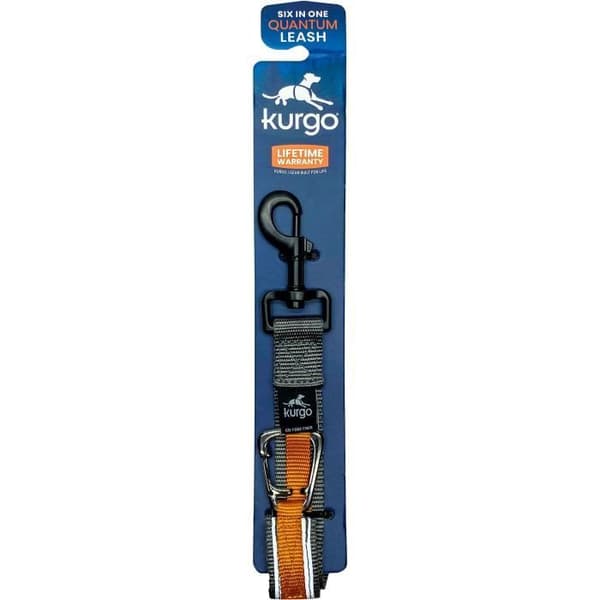 Håndfri snor - KURGO - QUANTUM - 6 positioner - 120 til 180 cm - Orange