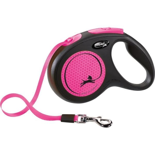 Remkoppel - TRIXIE - 209326 - flexi New NEON - 5 m - Fluorescerande rosa