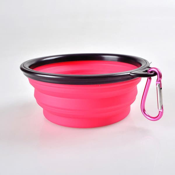 Portable Silicone Cat Dog Pet Feeding Bowl