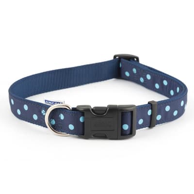 Ancol Vintage Polka Dog Collar