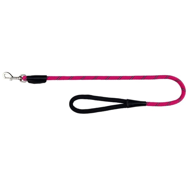 Trixie Sporty Rope Dog Leash With Reflective Stripe Fuschia L-XL
