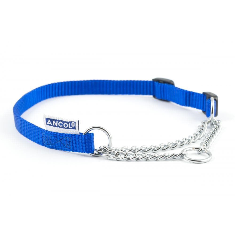 Ancol Nylon Check Chain Dog Collar