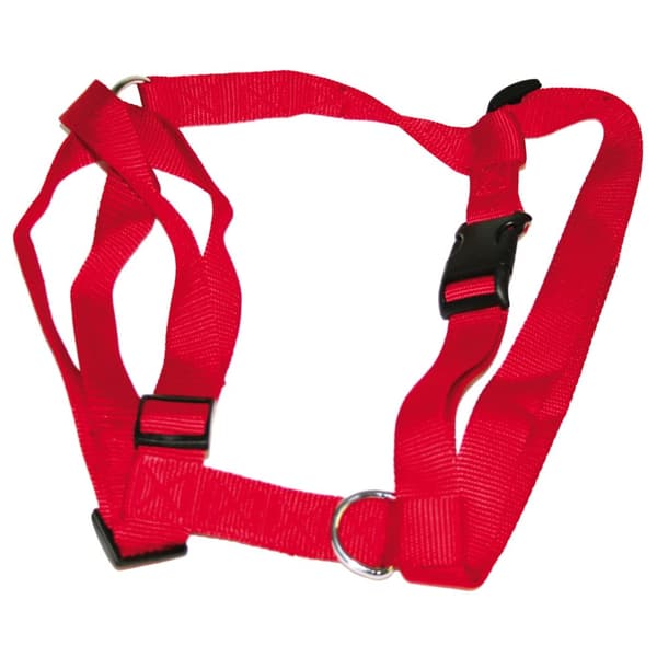 Vital Pet Products Adjustable Nylon Dog Harness Red 25mm x 70-90cm