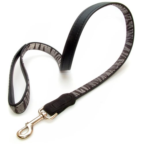 Bild av Vital Pet Products Zebra Design Leather Dog Lead