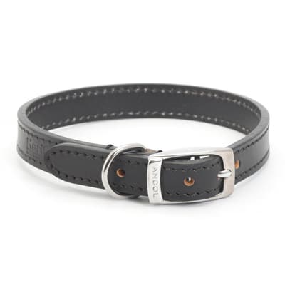 Ancol Heritage Sewn/Half Lined Leather Dog Collar