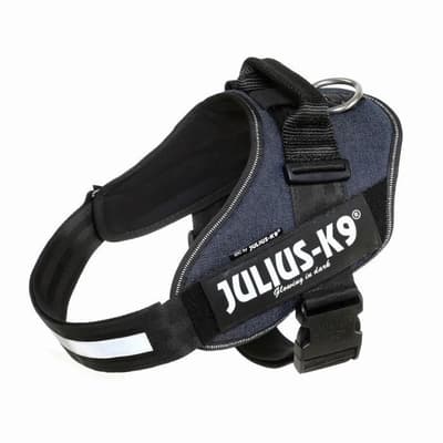 JULIUS K9 Power Harness IDC 2-L-XL: 71-96 cm - 50 mm - Blue jeans - For hund