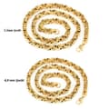 Miniatyrbild 1 av 3: Kejsarlänk halsband guld i rostfritt stål med 18k guldplätering