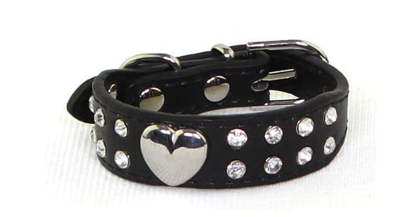 Hundhalsband med stenar XXS 2.0 x 25 cm